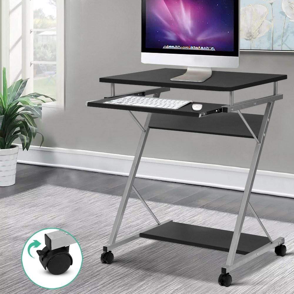 Artiss Pull Out Table Desk White - Newstart Furniture