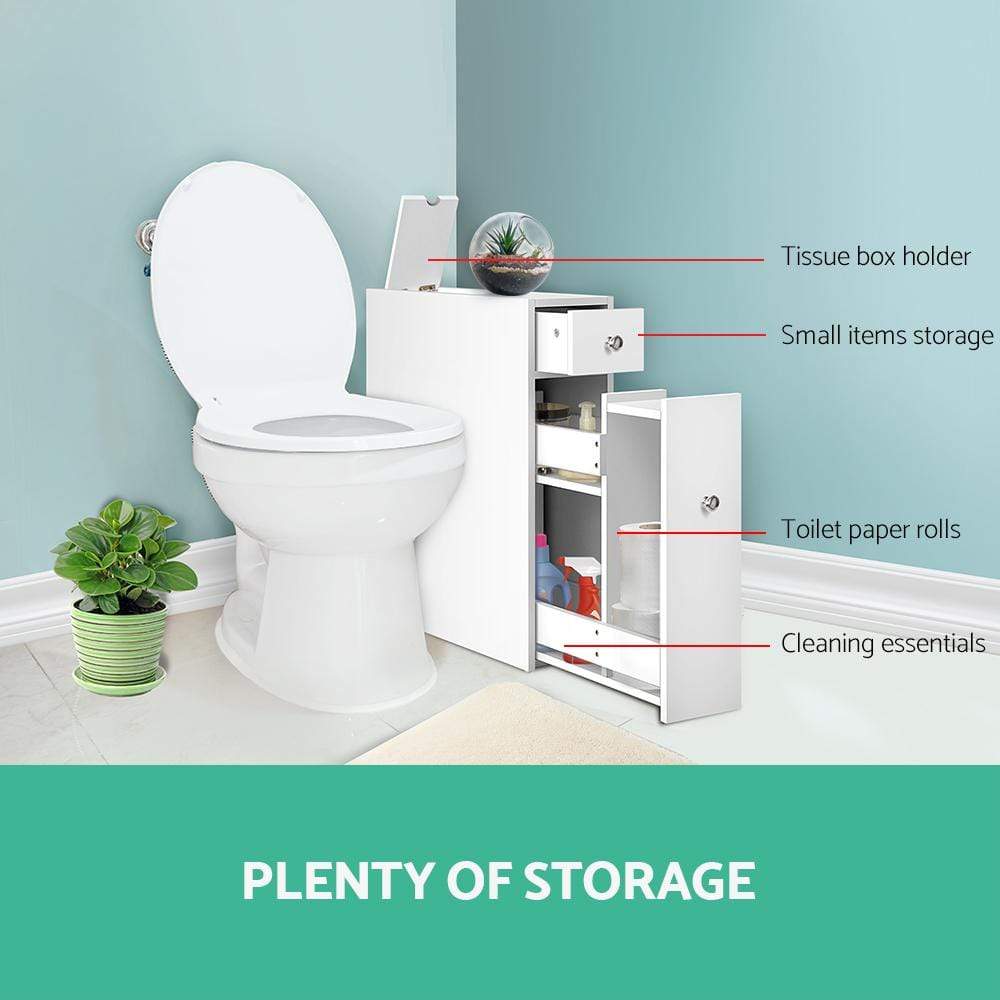 Bathroom Storage Cabinet White - Newstart Furniture