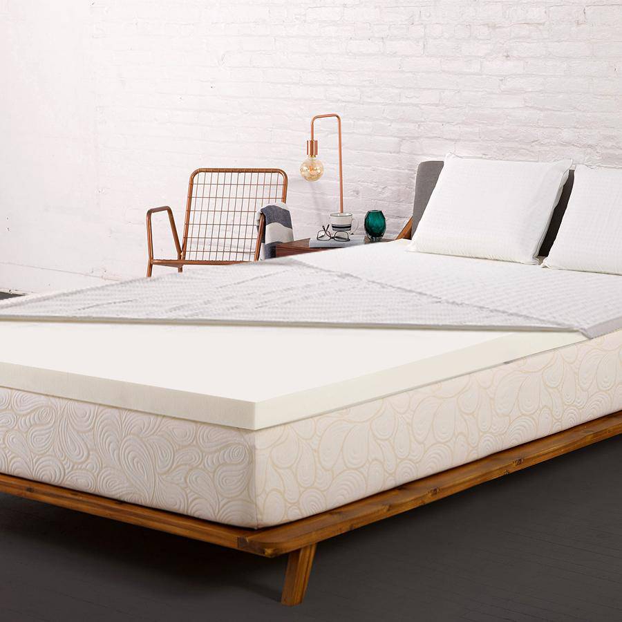 Giselle Bedding Memory Foam Mattress Topper w/Cover 8cm - Queen - Newstart Furniture