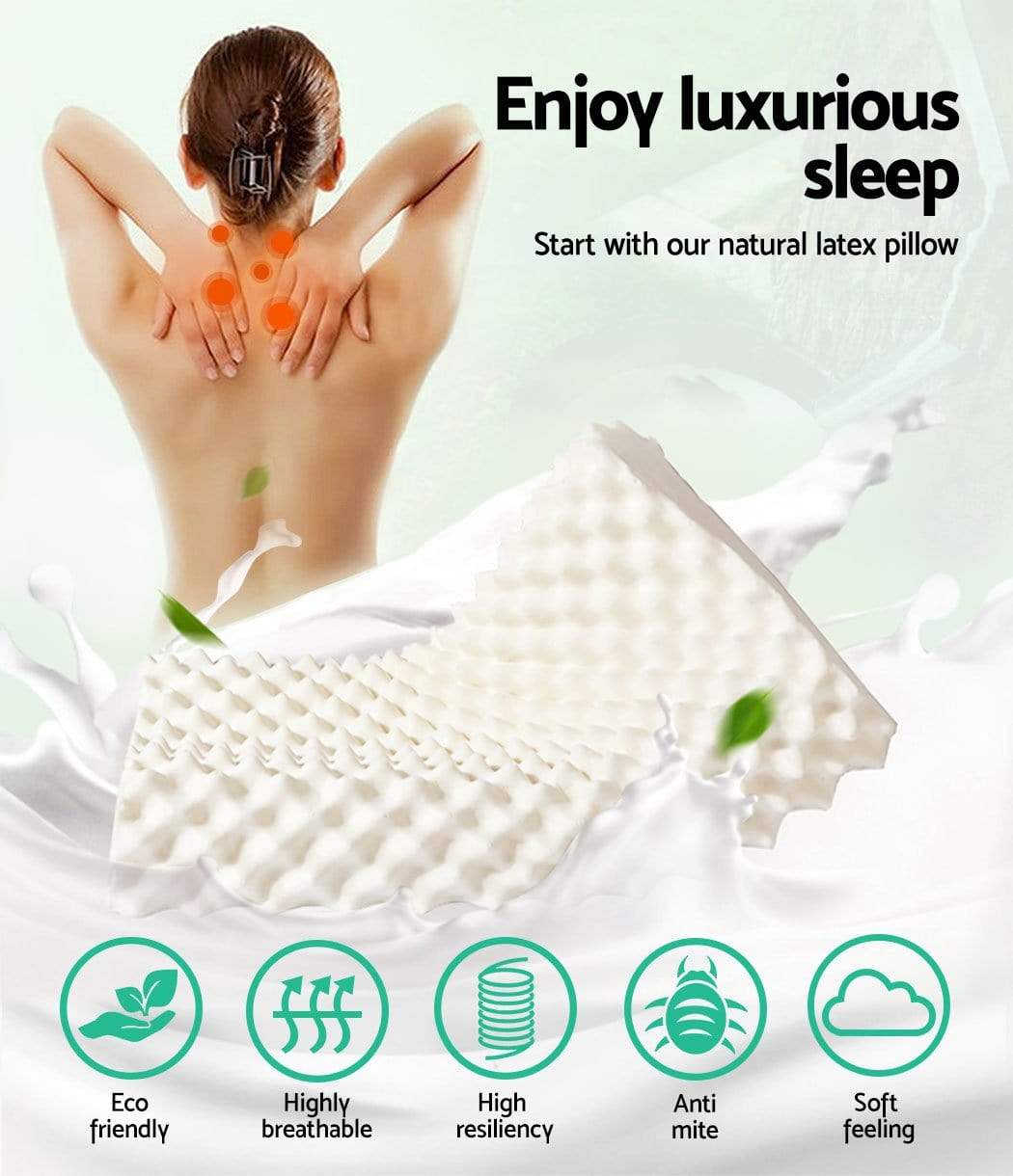 Giselle Bedding Natural Latex Pillow - Newstart Furniture