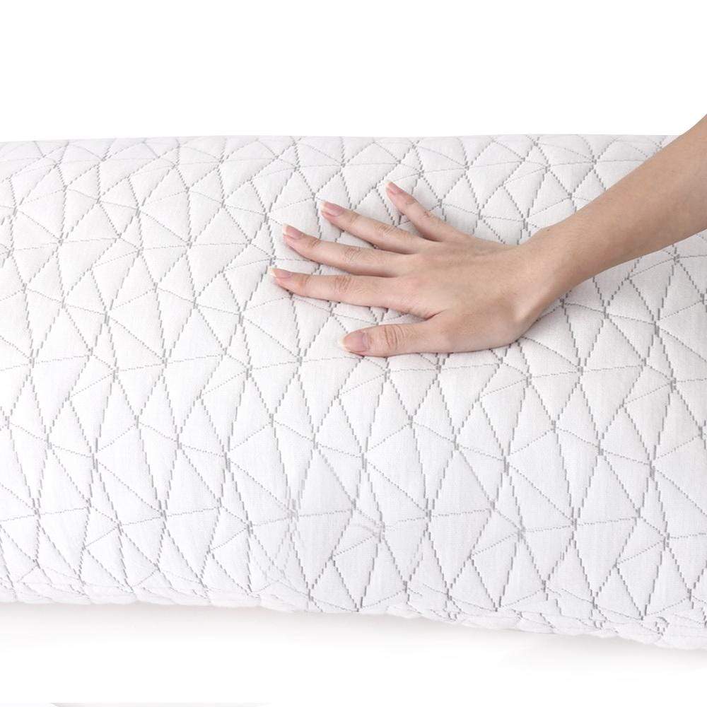 Giselle Bedding Set of 2 Rayon King Memory Foam Pillow - Newstart Furniture