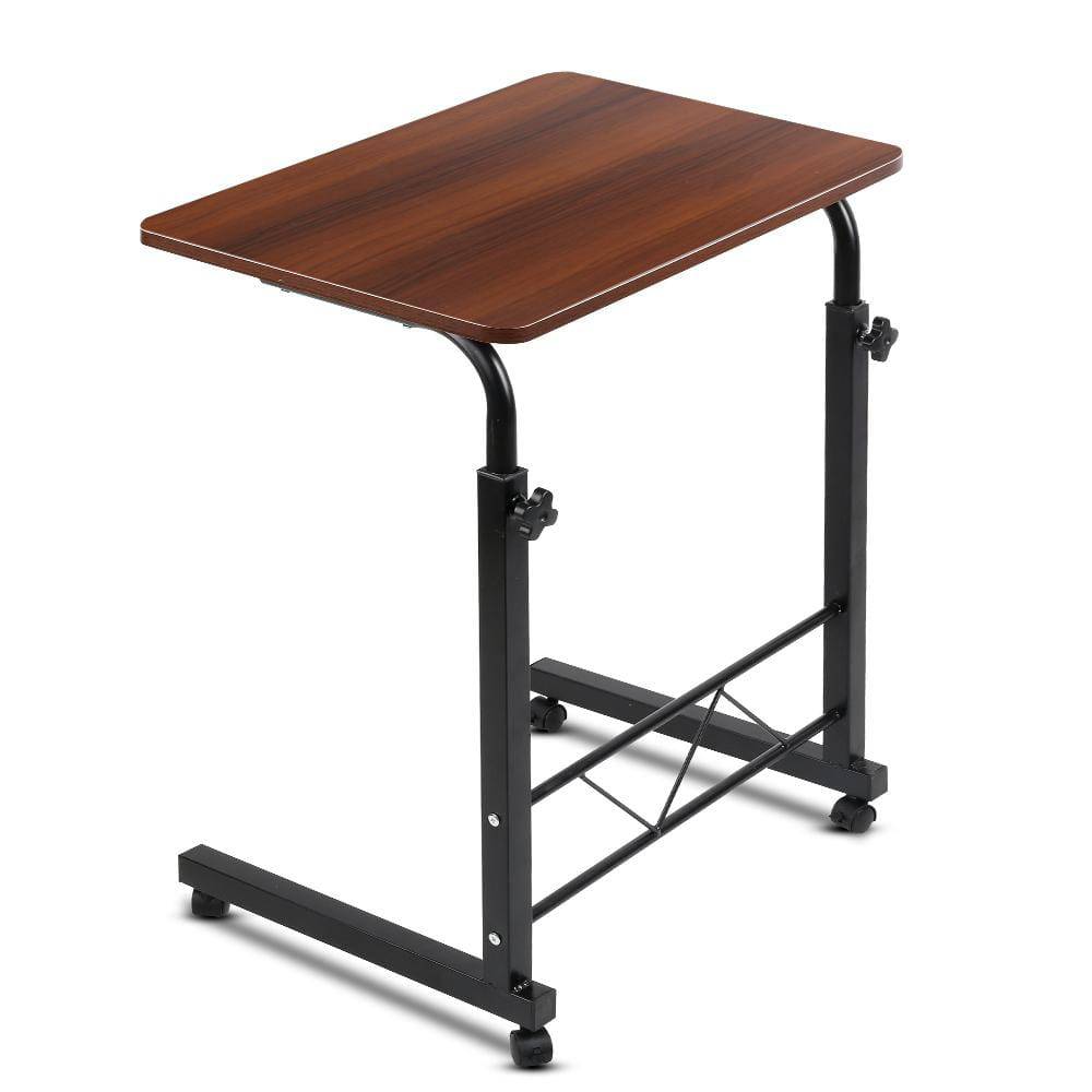 Artiss Laptop Table Desk Portable - Dark Wood - Newstart Furniture