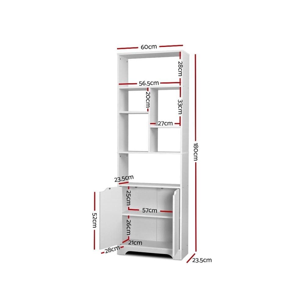 Artiss Bookshelf Display Shelf Adjustable Storage Cabinet Bookcase Stand Rack - Newstart Furniture