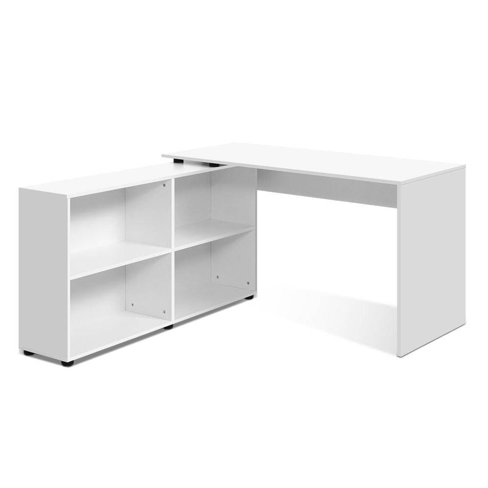 Artiss Office Computer Desk Corner Study Table Workstation Bookcase Storage - Newstart Furniture