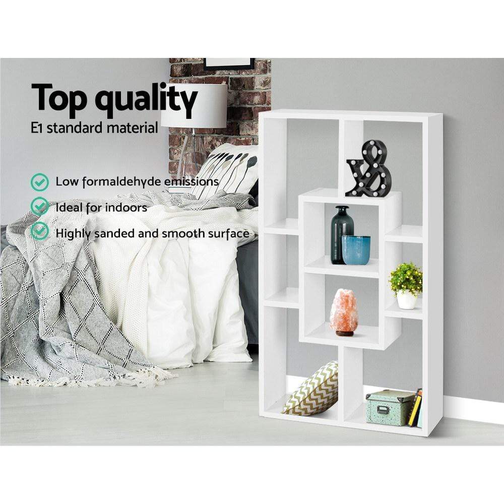 Artiss Floating Wall Shelf DIY Mount Storage Bookshelf Display Rack White - Newstart Furniture