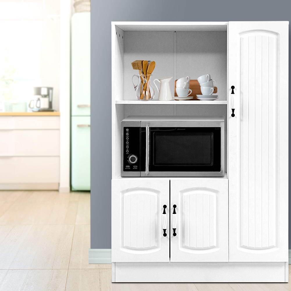 Artiss Buffet Sideboard Cabinet Storage Cupboard Doors White Kitchen Hallway - Newstart Furniture