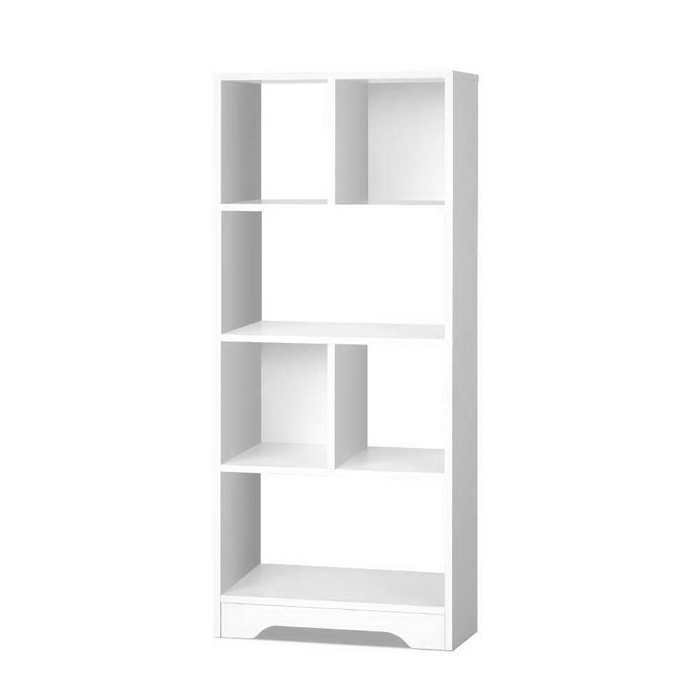 Artiss Display Shelf Bookcase Storage Cabinet Bookshelf Bookcase Home Office White - Newstart Furniture