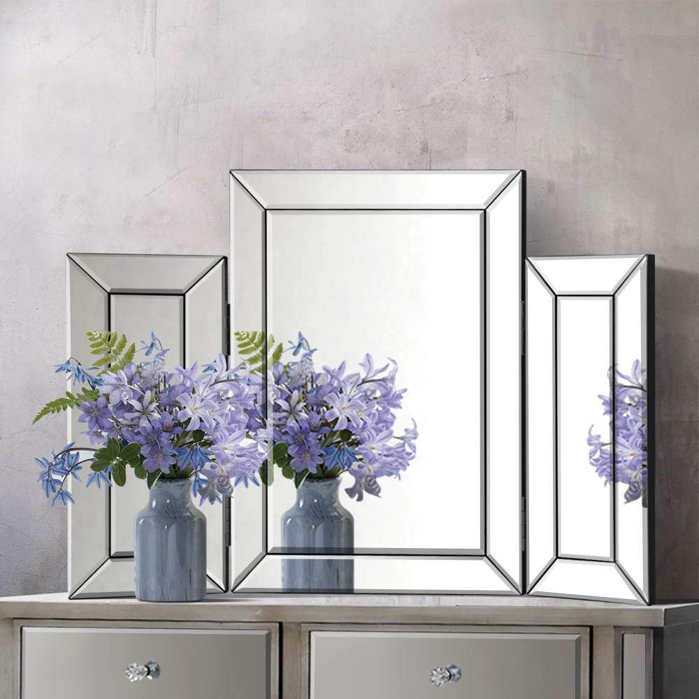 Artiss Mirrored Furniture Makeup Mirror Dressing Table Vanity Mirrors Foldable - Newstart Furniture