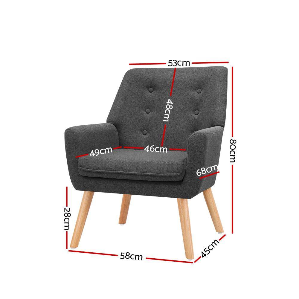 Armchair Tub Single Dining Chair - Newstart Furniture