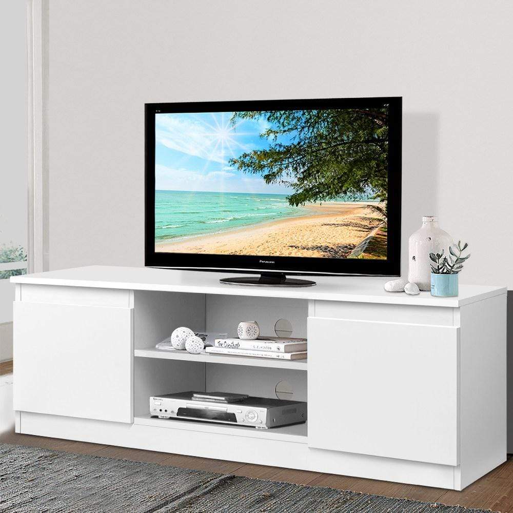 Artiss TV Entertainment Unit - White - Newstart Furniture