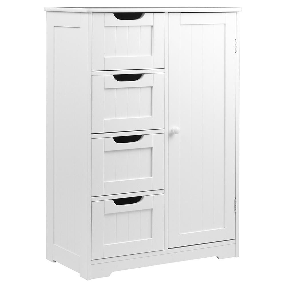 Artiss Bathroom Tallboy Storage Cabinet - White - Newstart Furniture