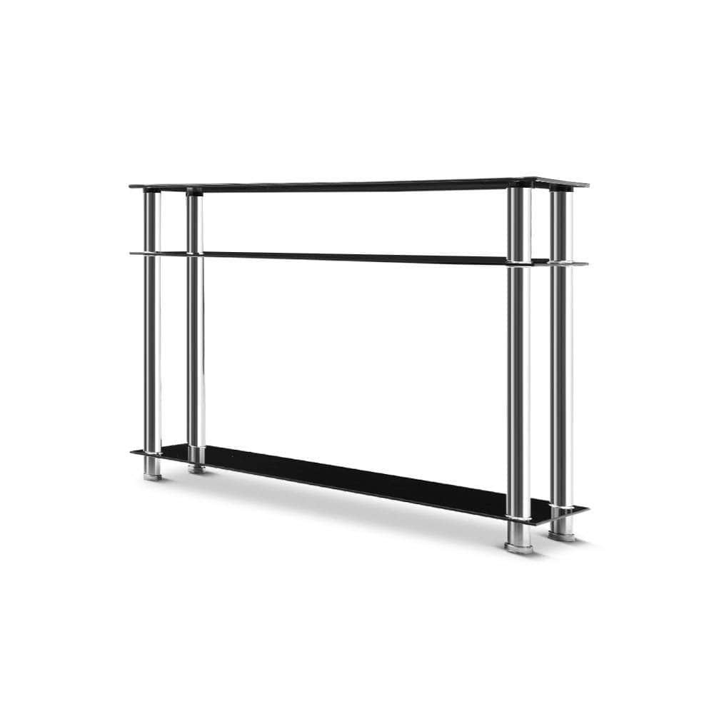 Artiss Entry Hall Console Table - Black & Silver - Newstart Furniture