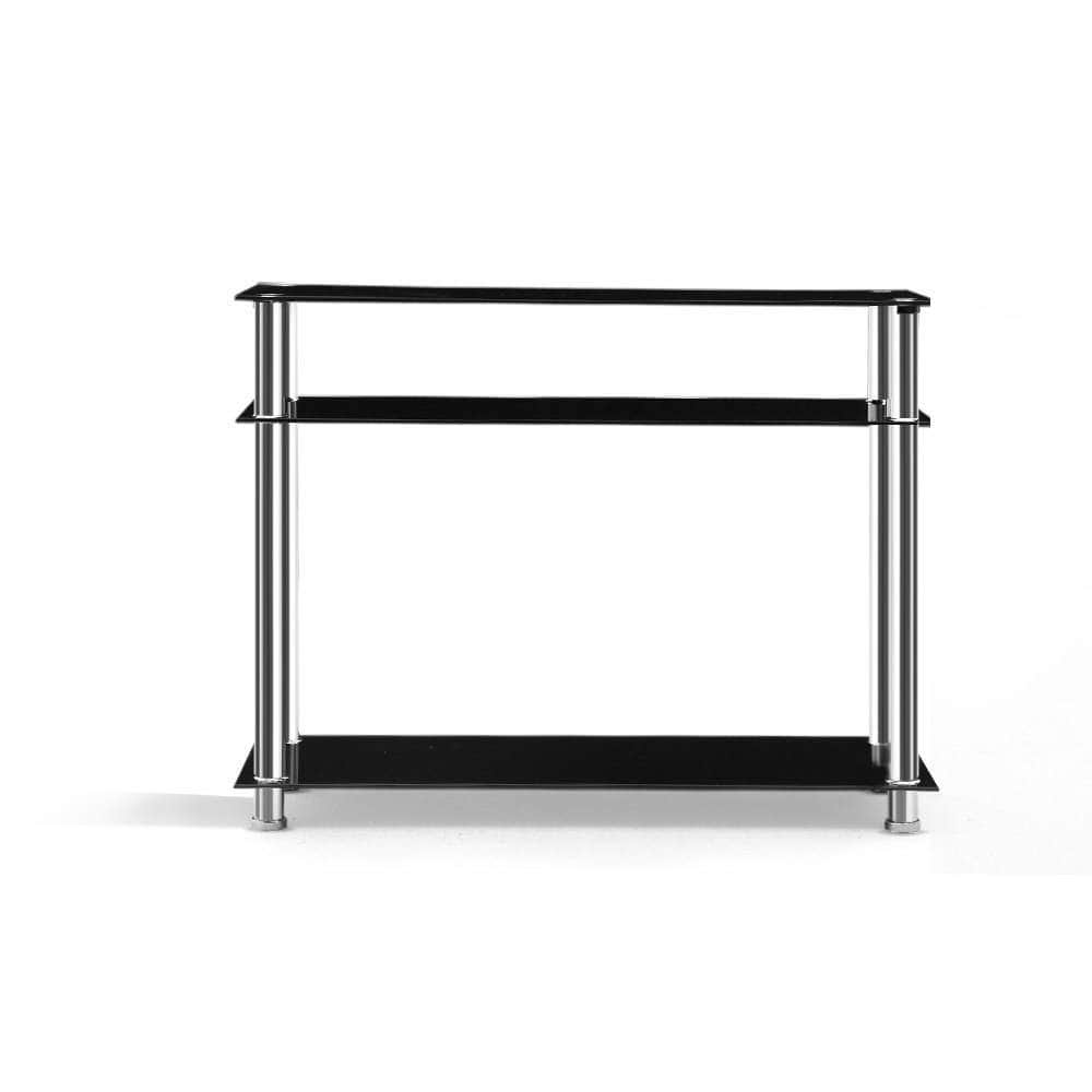 Artiss Entry Hall Console Table - Black & Silver - Newstart Furniture