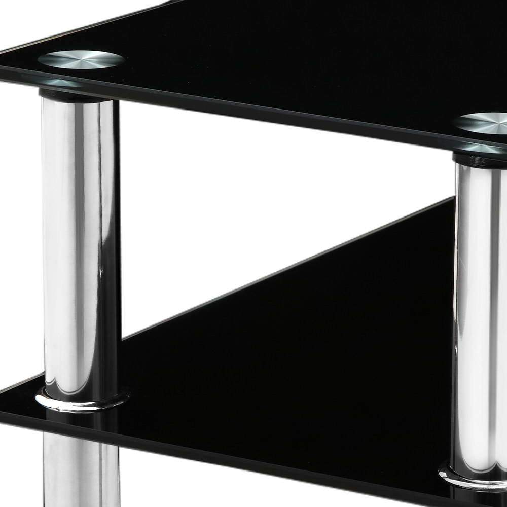 Artiss Entry Hall Console Table - Black & Silver - Newstart Furniture