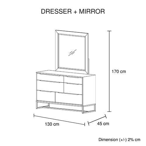 Hannah Dresser With Mirror - Newstart Furniture