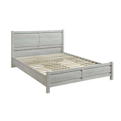 Cielo Bedframe Queen Size White Ash - Newstart Furniture