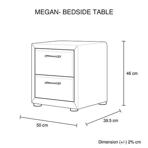 Bedside Table Megan - Newstart Furniture
