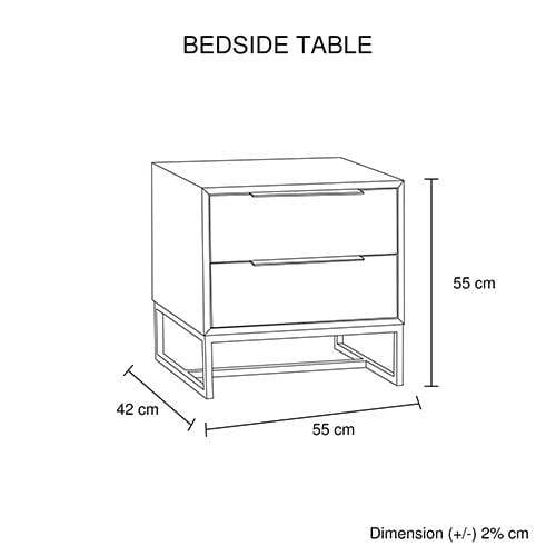 Hannah Bedside Table - Newstart Furniture