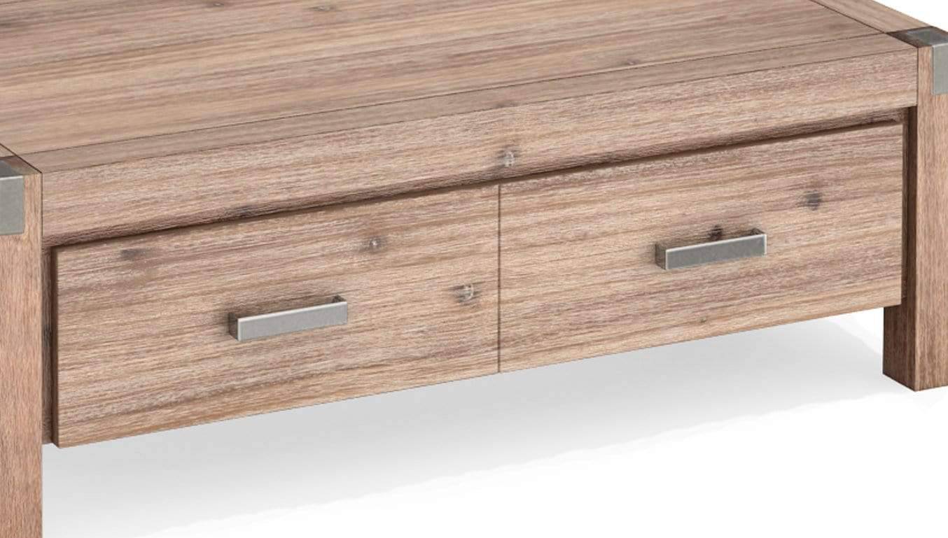 NOWRA 2 Drawer Coffee Table - Newstart Furniture