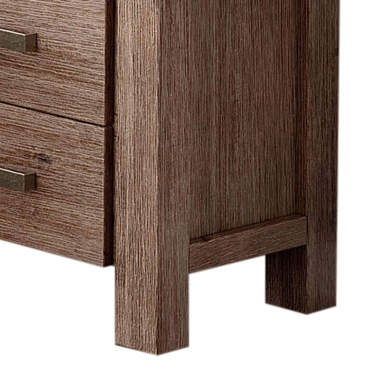 Nowra 2 Drawer Bedside Table - Newstart Furniture