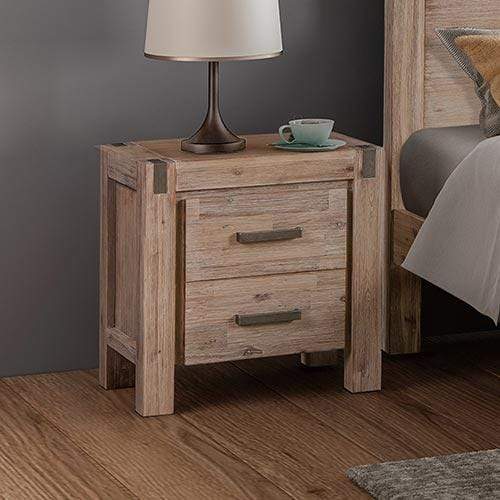 Java Bedside Table Oak - Newstart Furniture