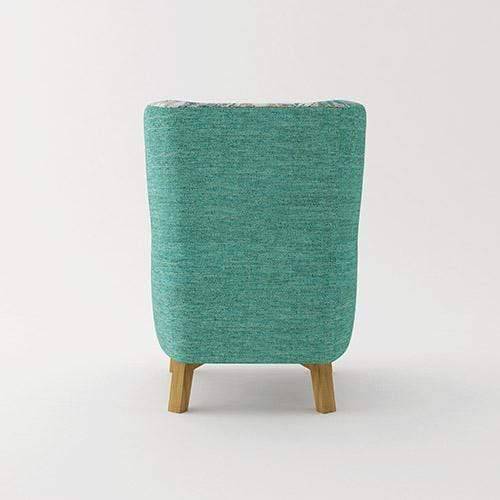 Rose Arm Chair Printing on Seat - Newstart Furniture