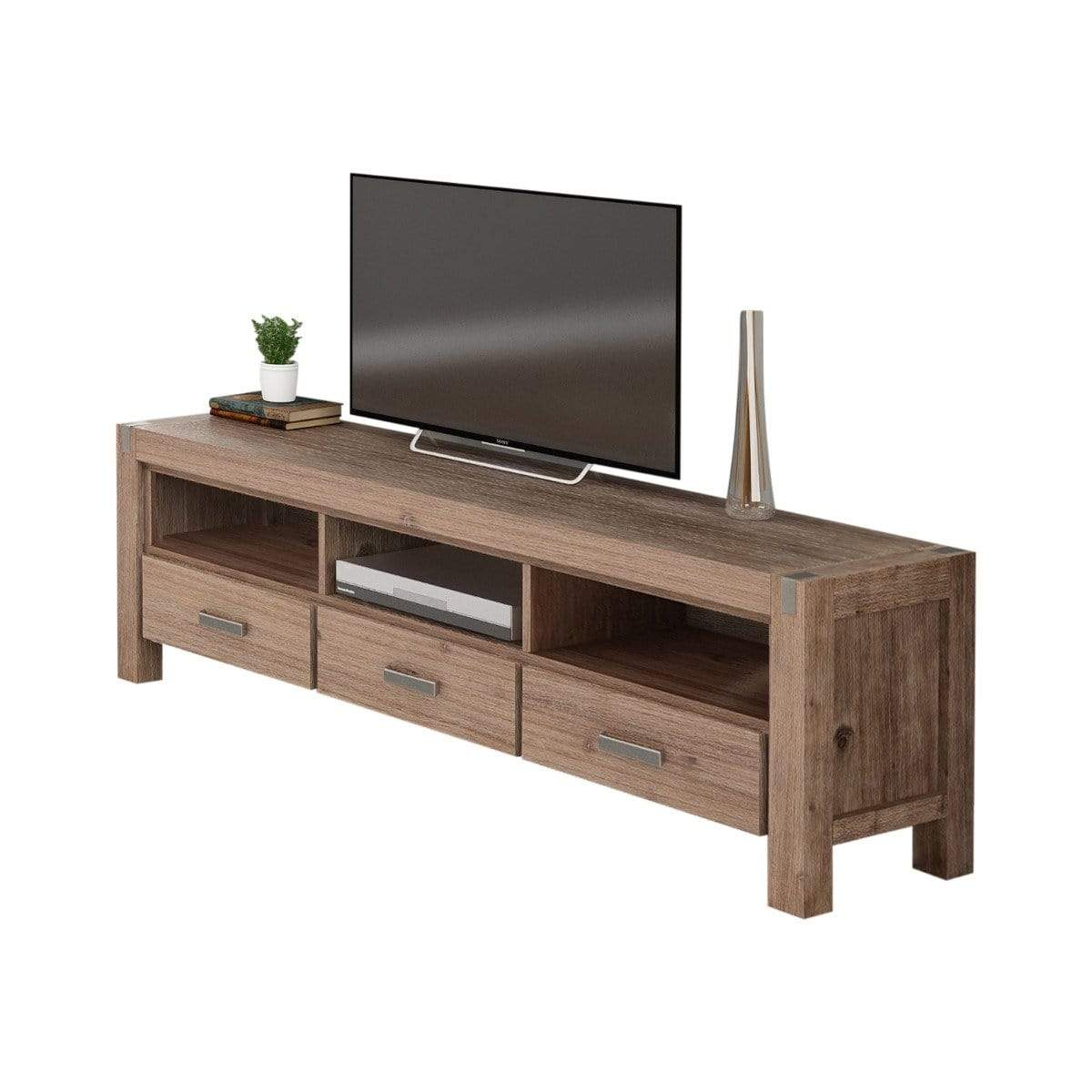 Nowra 3 Drawer Large Tv Unit - Newstart Furniture