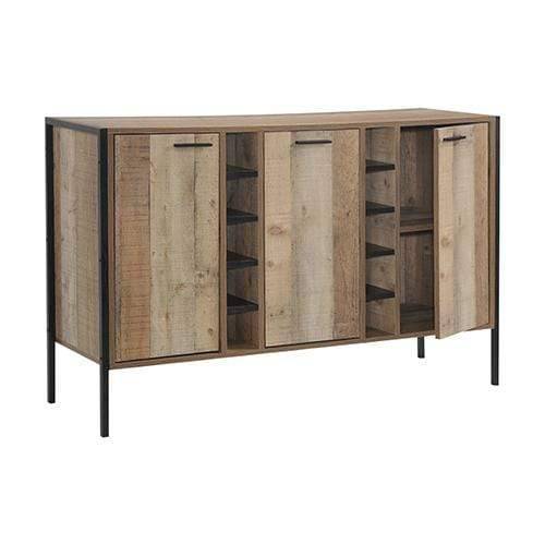 Mascot Wine Cabinet Oak Colour - Newstart Furniture