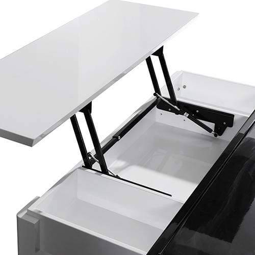 Grandora Coffee Table Black & White Glossy Colour - Newstart Furniture