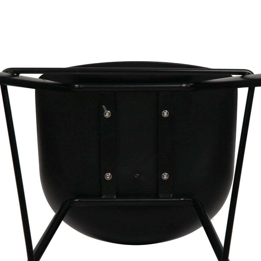 Artiss Set of 4 Metal Bar Stools - Black - Newstart Furniture