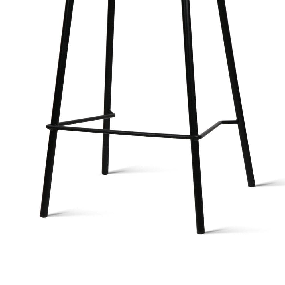 Artiss Set of 4 Metal Bar Stools - Black - Newstart Furniture