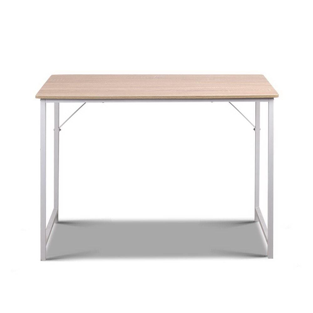 Artiss Minimalist Metal Desk - White - Newstart Furniture