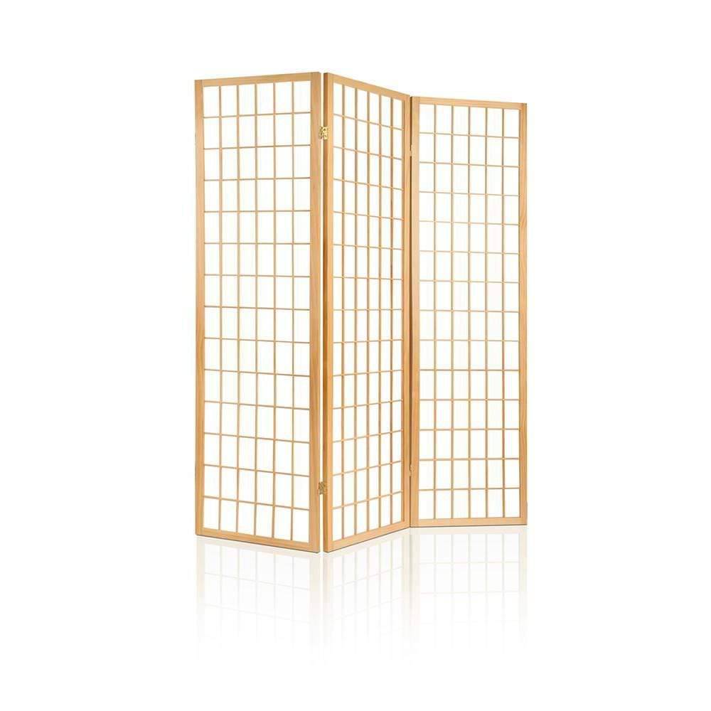 Artiss 3 Panel Wooden Room Divider - Natural - Newstart Furniture