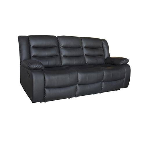 Fantasy Recliner Pu Leather 3R Black - Newstart Furniture