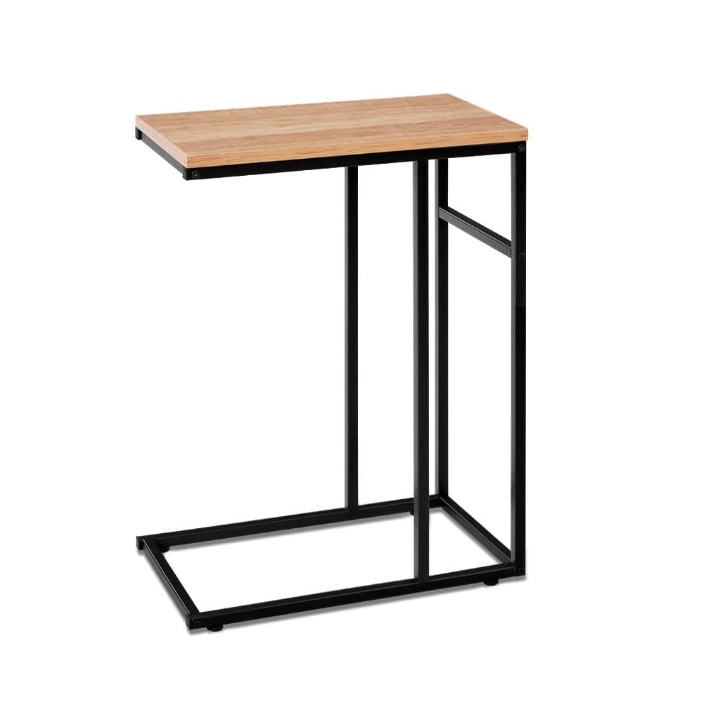 Artiss Coffee Side Table Laptop Desk Bedside Sofa End Tables Wooden Metal Frame - Newstart Furniture
