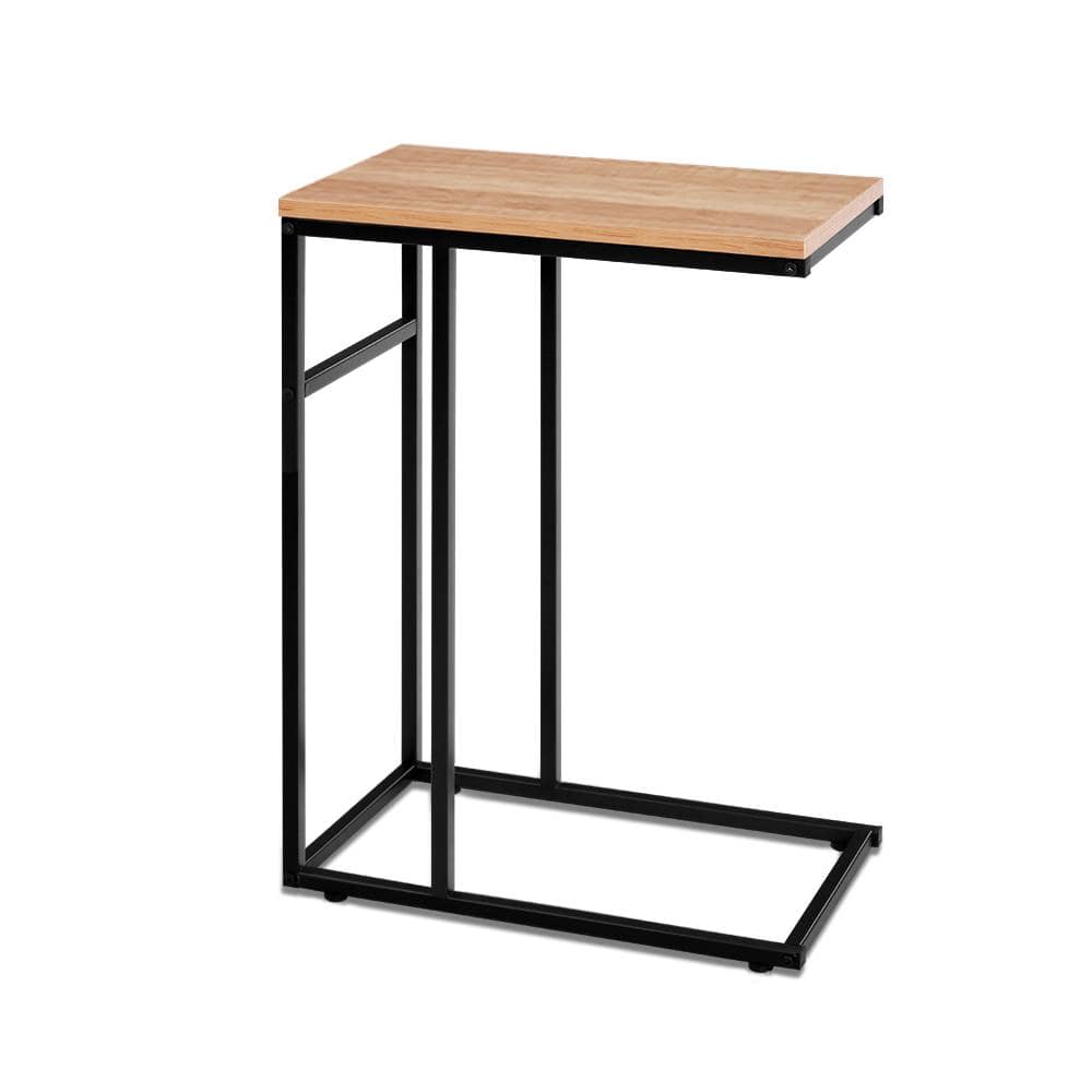 Artiss Coffee Side Table Laptop Desk Bedside Sofa End Tables Wooden Metal Frame - Newstart Furniture
