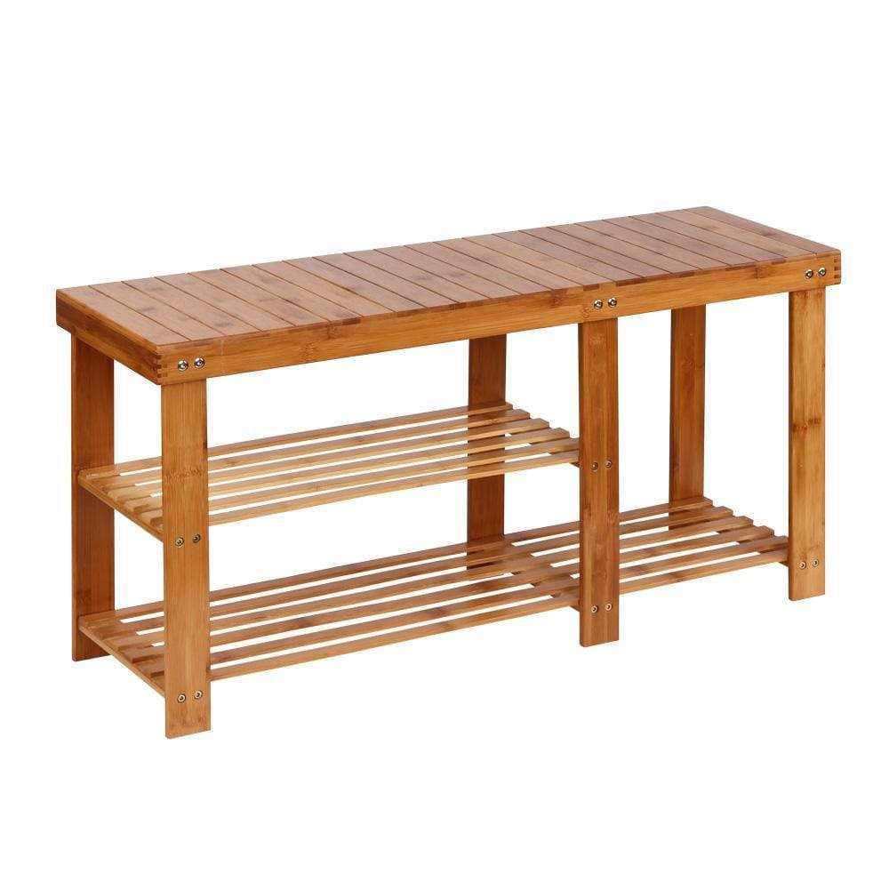 Artiss Bamboo Shoe Rack Bench - Newstart Furniture