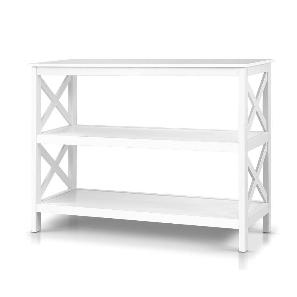 Artiss Wooden Storage Console Table - White - Newstart Furniture