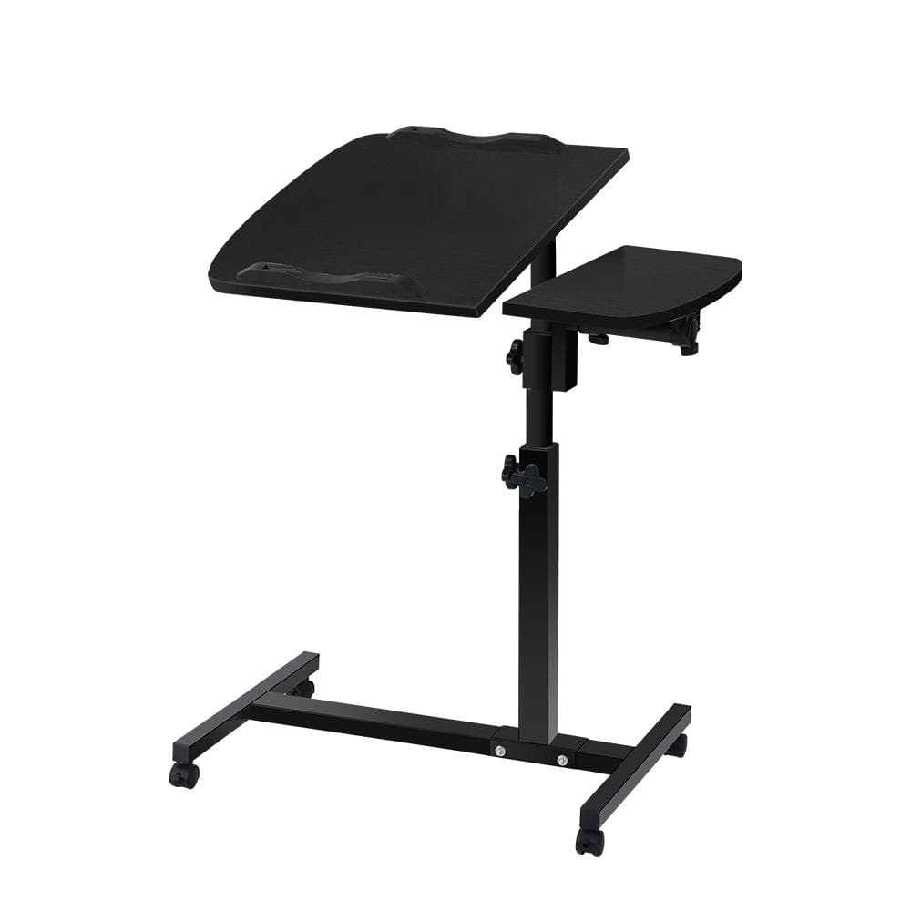 Artiss Laptop Table Desk Adjustable Stand - Black - Newstart Furniture