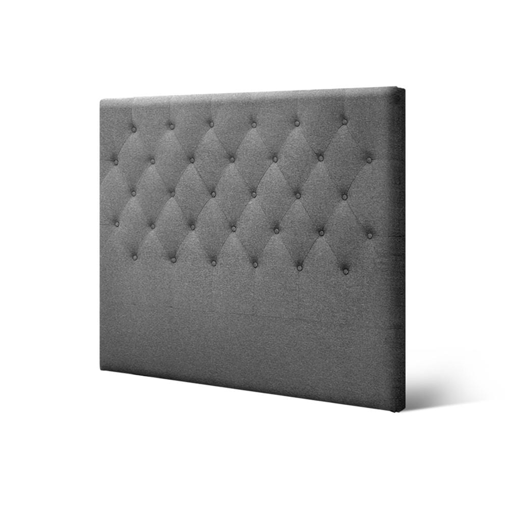 Artiss Bed Head Headboard King Single Bedhead Fabric CAPPI Grey - Newstart Furniture