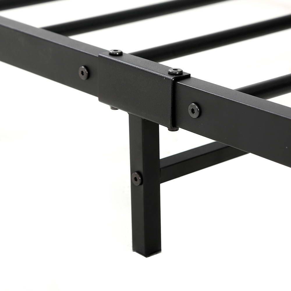 Metal Bed Frame King Size Mattress Base Platform Foundation Black Dane - Newstart Furniture