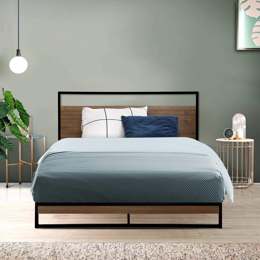 Artiss Metal Bed Frame King Single Size Mattress Base Platform Foundation Dane - Newstart Furniture