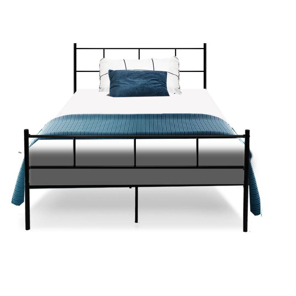 Artiss Metal Bed Frame King Single Size Platform Foundation Mattress Base SOL - Newstart Furniture