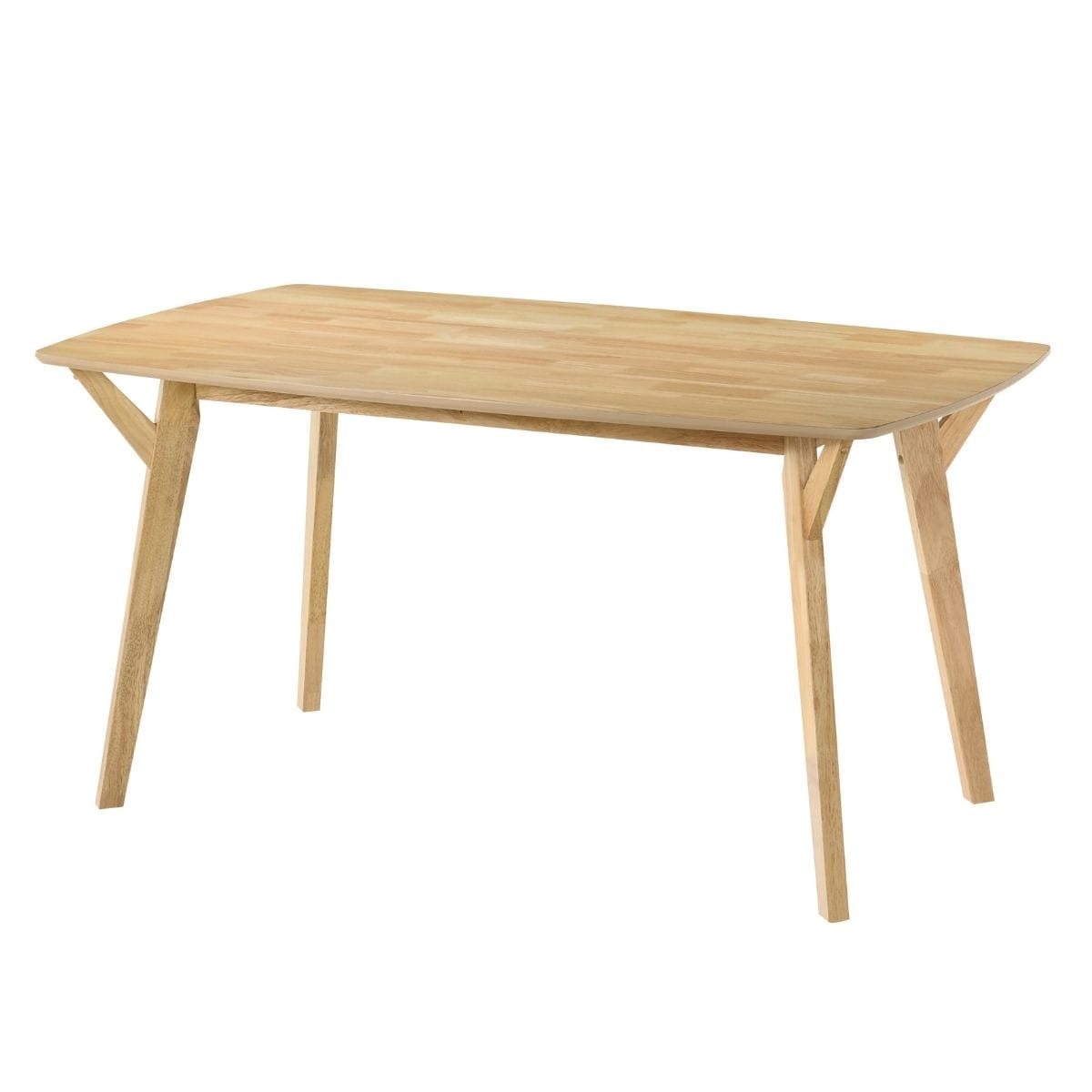 Oval dining table 6 seater 1.5m Natural - Newstart Furniture