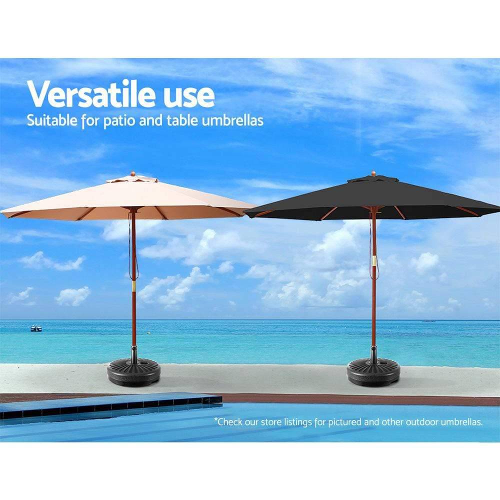 Instahut Outdoor Umbrella Base Stand Pole Pod Sand/Water Patio Cantilever Offset - Newstart Furniture