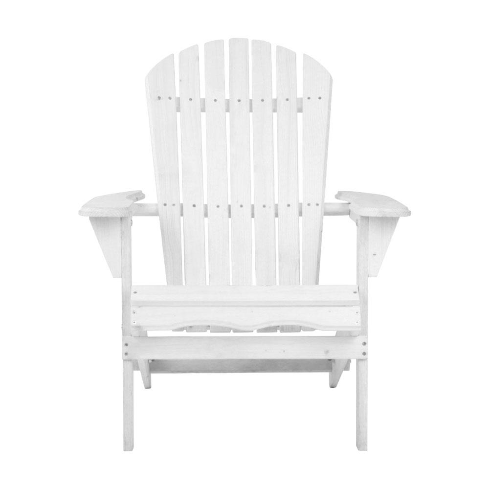 Gardeon Outdoor Furniture Adirondack Chairs Beach Chair Lounge Wooden Patio Garden - Newstart Furniture