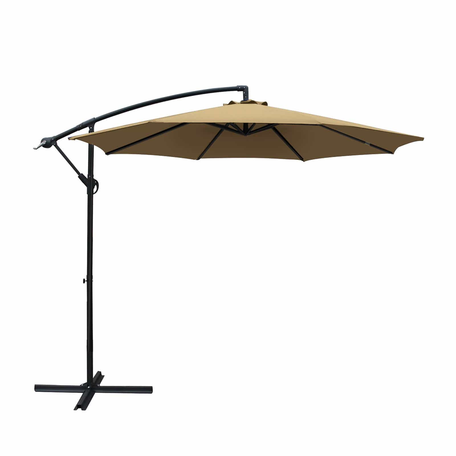 Instahut 3M Cantilevered Outdoor Umbrella - Beige - Newstart Furniture