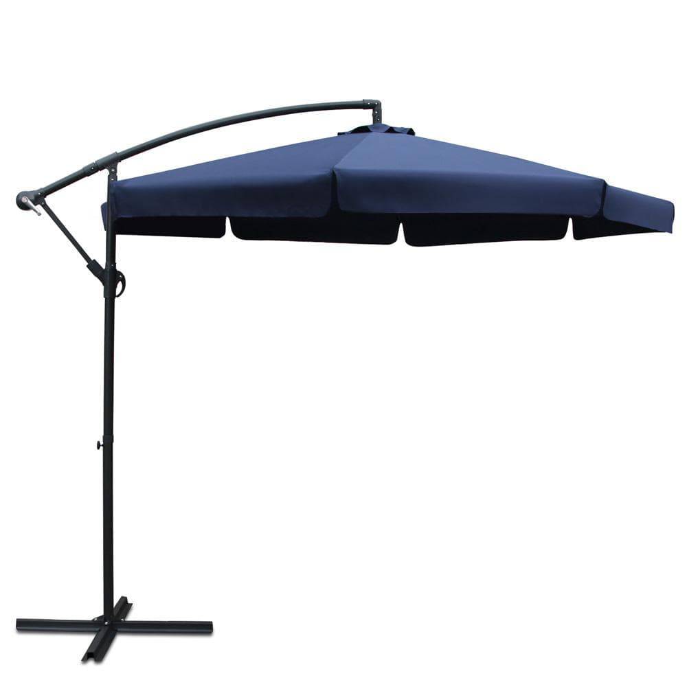 Instahut 3M Outdoor Umbrella - Navy - Newstart Furniture
