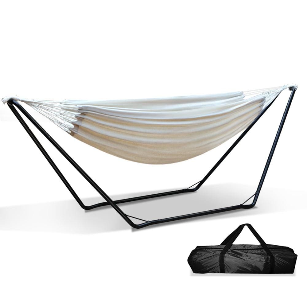Gardeon Hammock Bed with Steel Frame Stand - Newstart Furniture