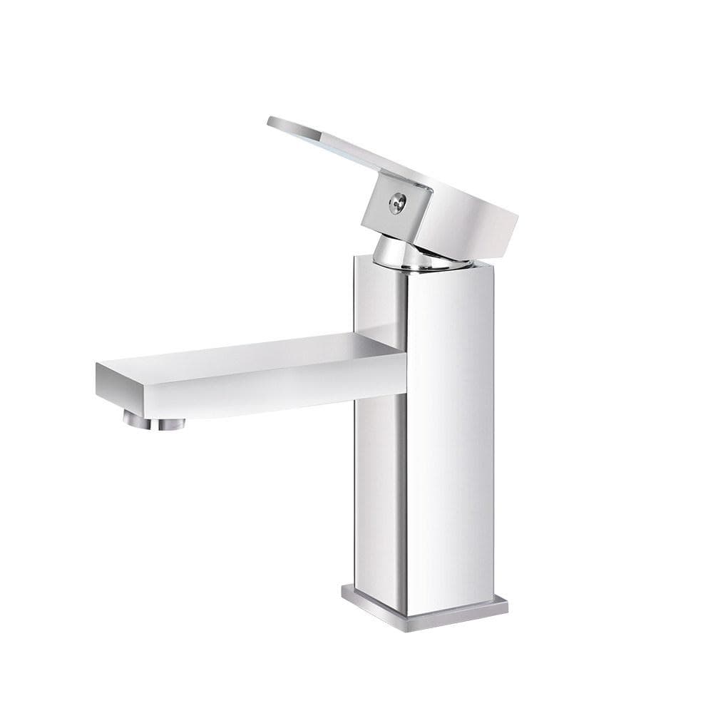 Cefito Basin Mixer Tap Faucet Bathroom Vanity Counter Top WELS Standard Brass Silver - Newstart Furniture